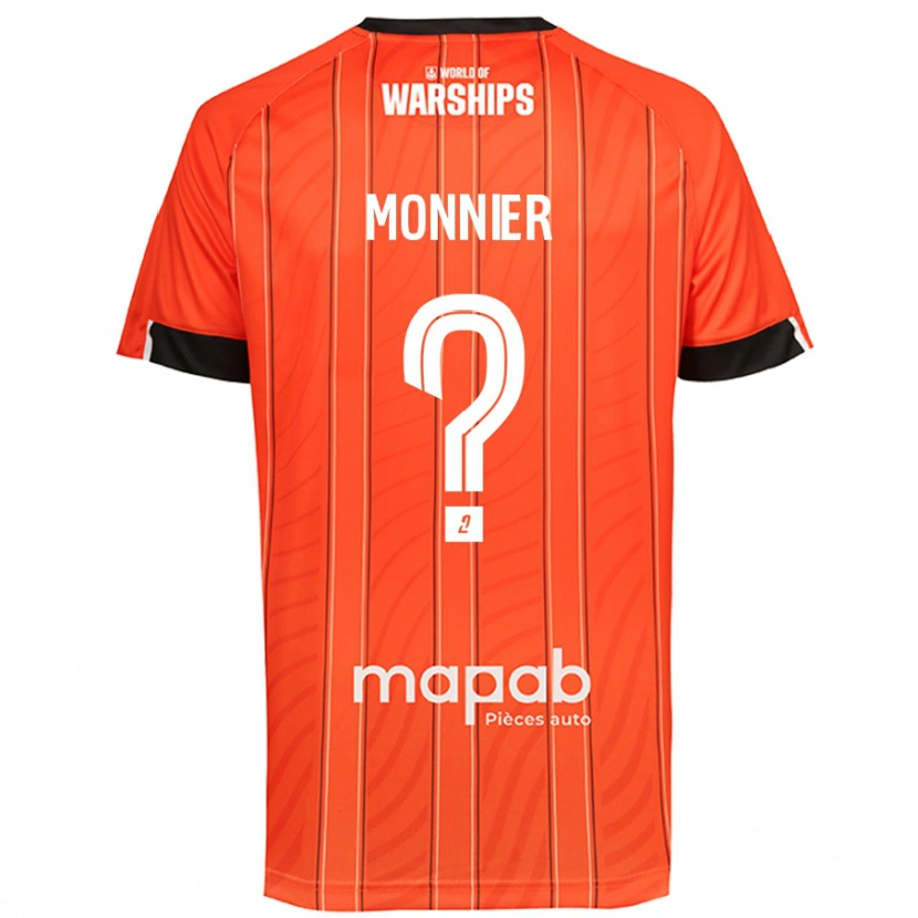 DanxenキッズIsaac Monnier#0オレンジホームシャツ2024/25ジャージーユニフォーム