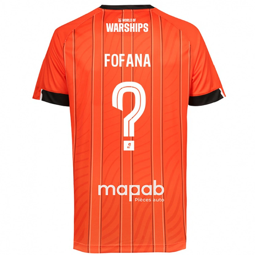DanxenキッズBahliseny Fofana#0オレンジホームシャツ2024/25ジャージーユニフォーム