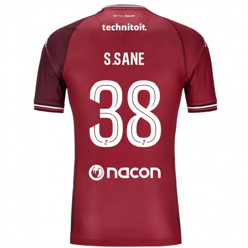 DanxenキッズSadibou Sané#38レッドグレネードホームシャツ2024/25ジャージーユニフォーム