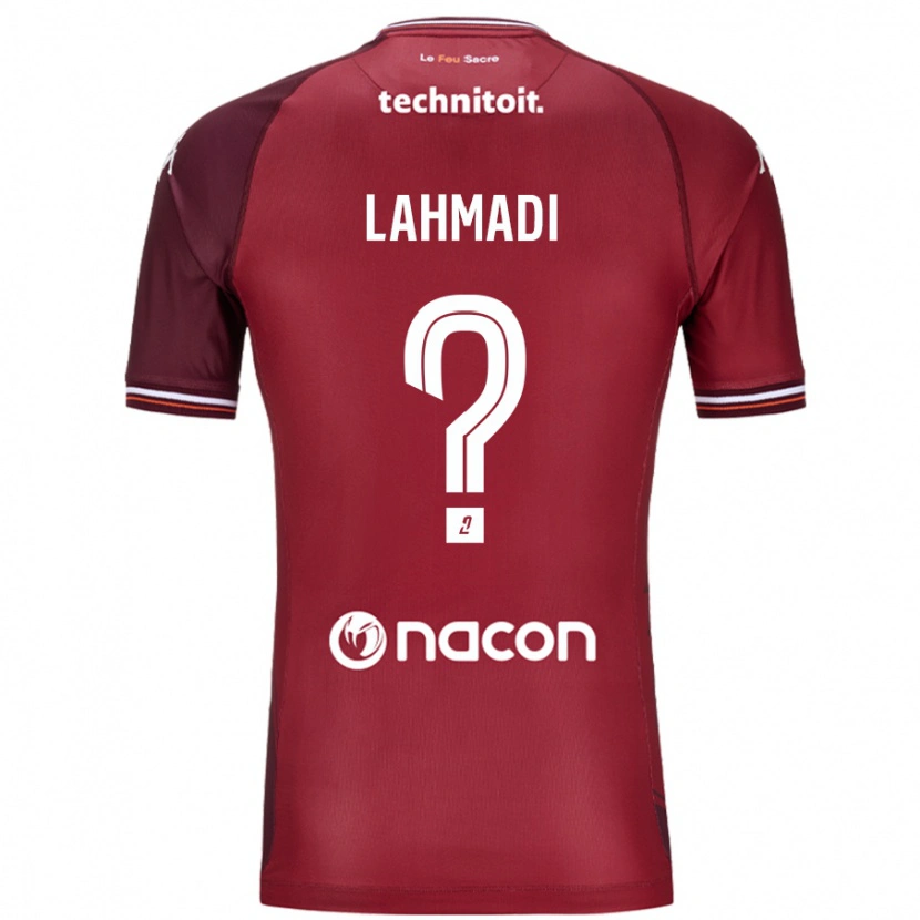 DanxenキッズMehdi Lahmadi#0レッドグレネードホームシャツ2024/25ジャージーユニフォーム