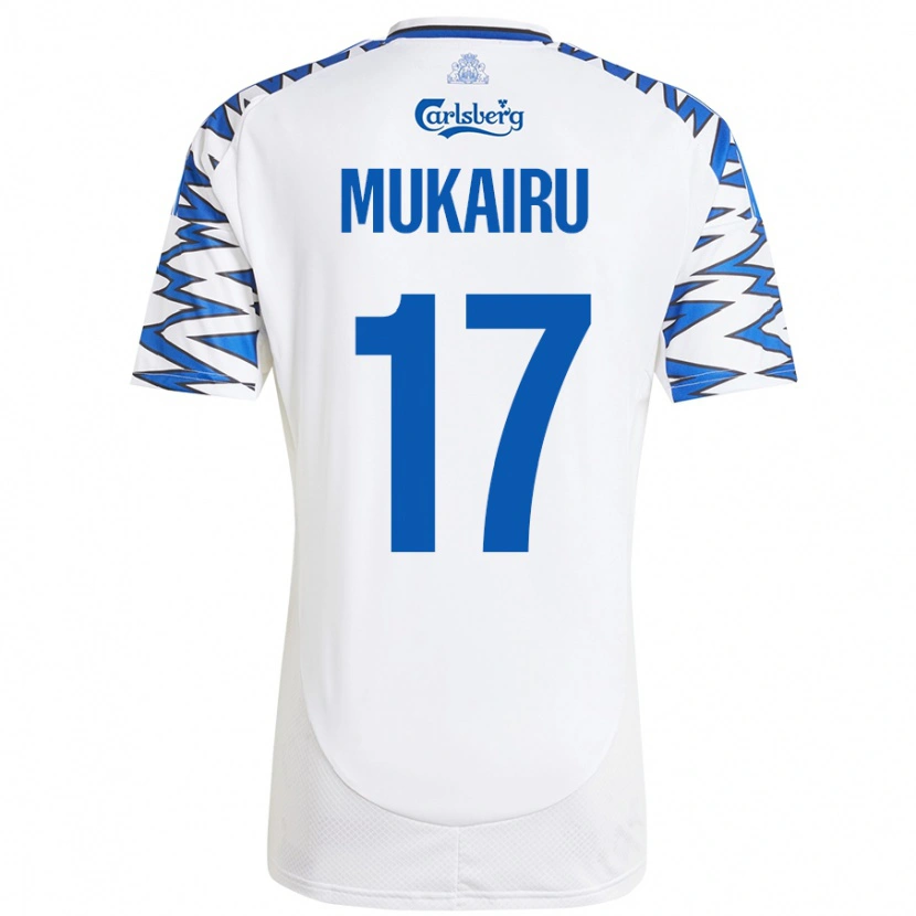 Danxenキッズポール・ムカイル#17白 空 青ホームシャツ2024/25ジャージーユニフォーム