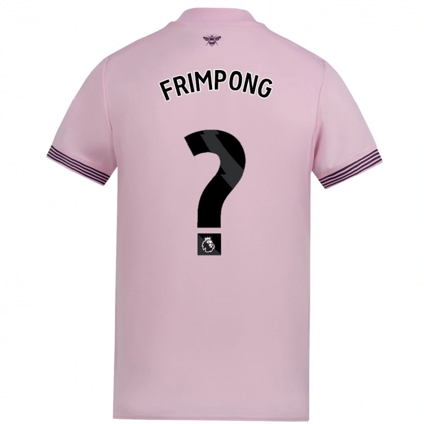 DanxenキッズCharles Frimpong#0ピンクアウェイシャツ2024/25ジャージーユニフォーム