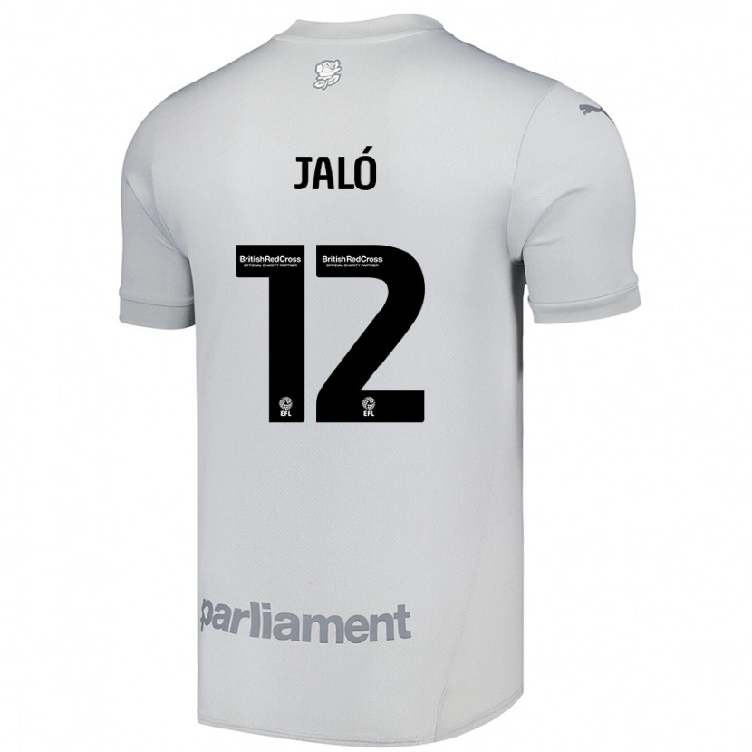 DanxenキッズFábio Jaló#12シルバーグレーアウェイシャツ2024/25ジャージーユニフォーム