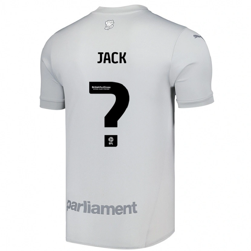 DanxenキッズJack Woodcock#0シルバーグレーアウェイシャツ2024/25ジャージーユニフォーム