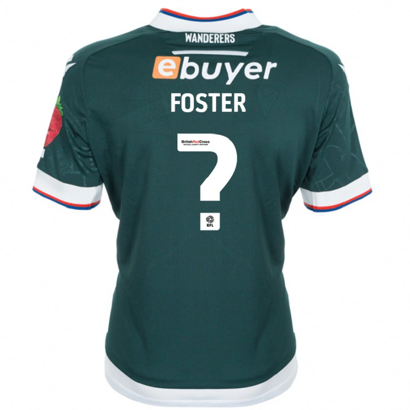 DanxenキッズGrace Foster#0ダークグリーンアウェイシャツ2024/25ジャージーユニフォーム