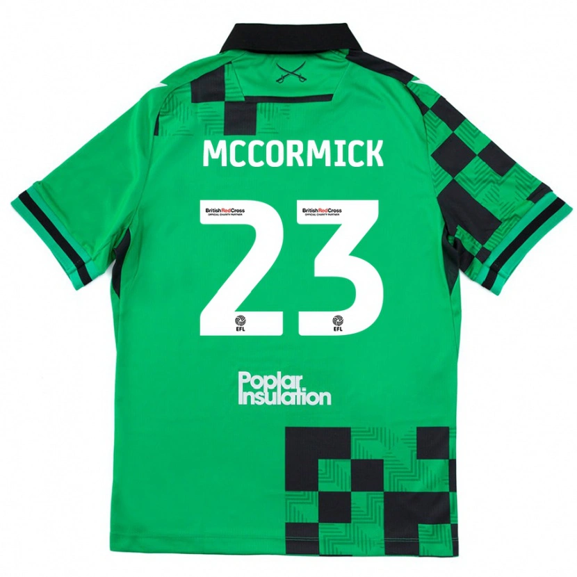 Danxenキッズルーク・マコーミック#23グリーンブラックアウェイシャツ2024/25ジャージーユニフォーム