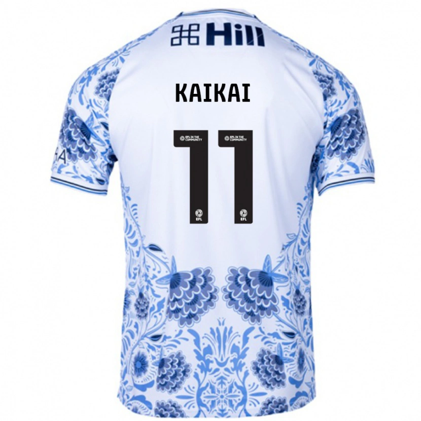 Danxenキッズサレー・カイカイ#11ホワイト ブルーアウェイシャツ2024/25ジャージーユニフォーム