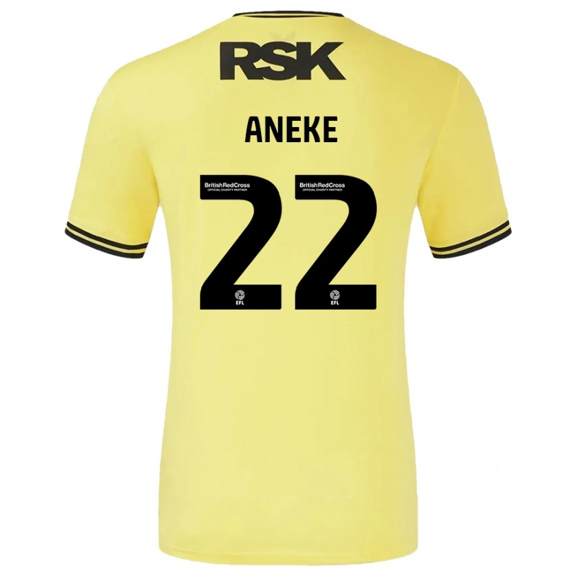 Danxenキッズチュクス・アネケ#22黄 黒アウェイシャツ2024/25ジャージーユニフォーム