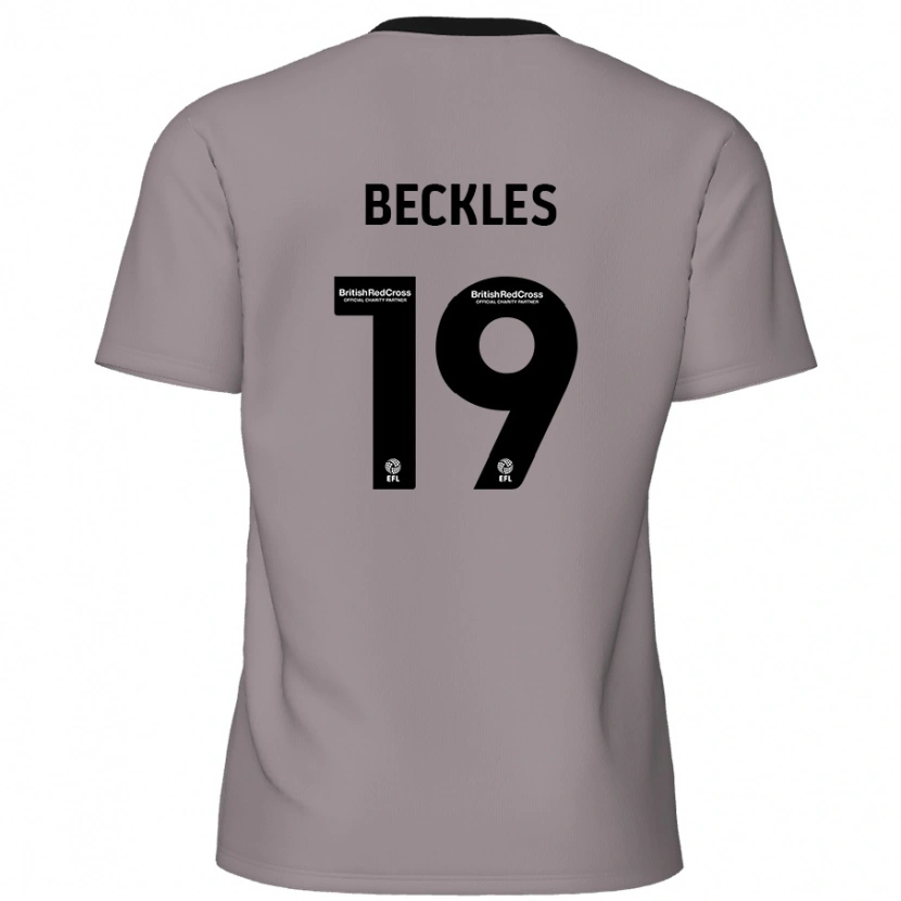 Danxenキッズオマー・ベックルス#19グレーアウェイシャツ2024/25ジャージーユニフォーム
