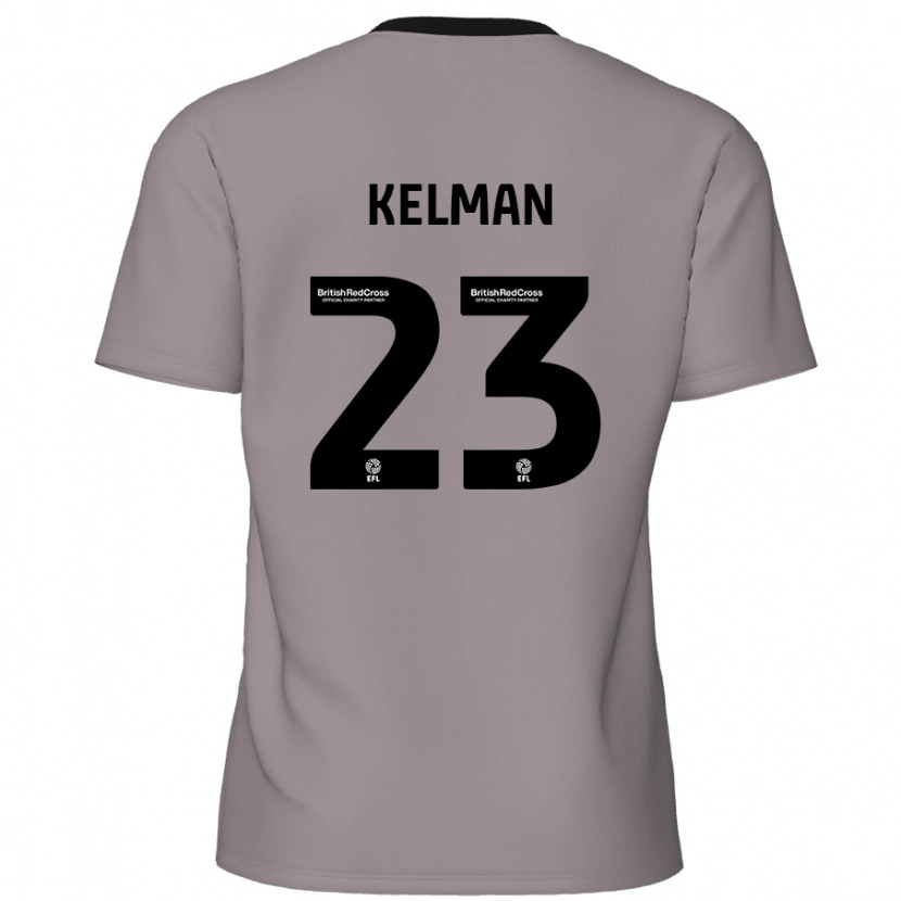 Danxenキッズチャーリー・ケルマン#23グレーアウェイシャツ2024/25ジャージーユニフォーム