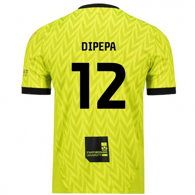 DanxenキッズBaylee Dipepa#12蛍光グリーンアウェイシャツ2024/25ジャージーユニフォーム