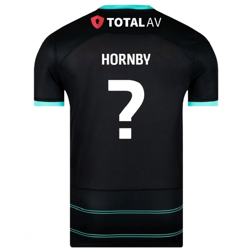 DanxenキッズMegan Hornby#0黒アウェイシャツ2024/25ジャージーユニフォーム