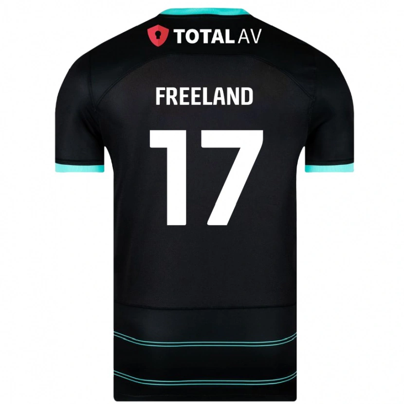 DanxenキッズGeorgie Freeland#17黒アウェイシャツ2024/25ジャージーユニフォーム