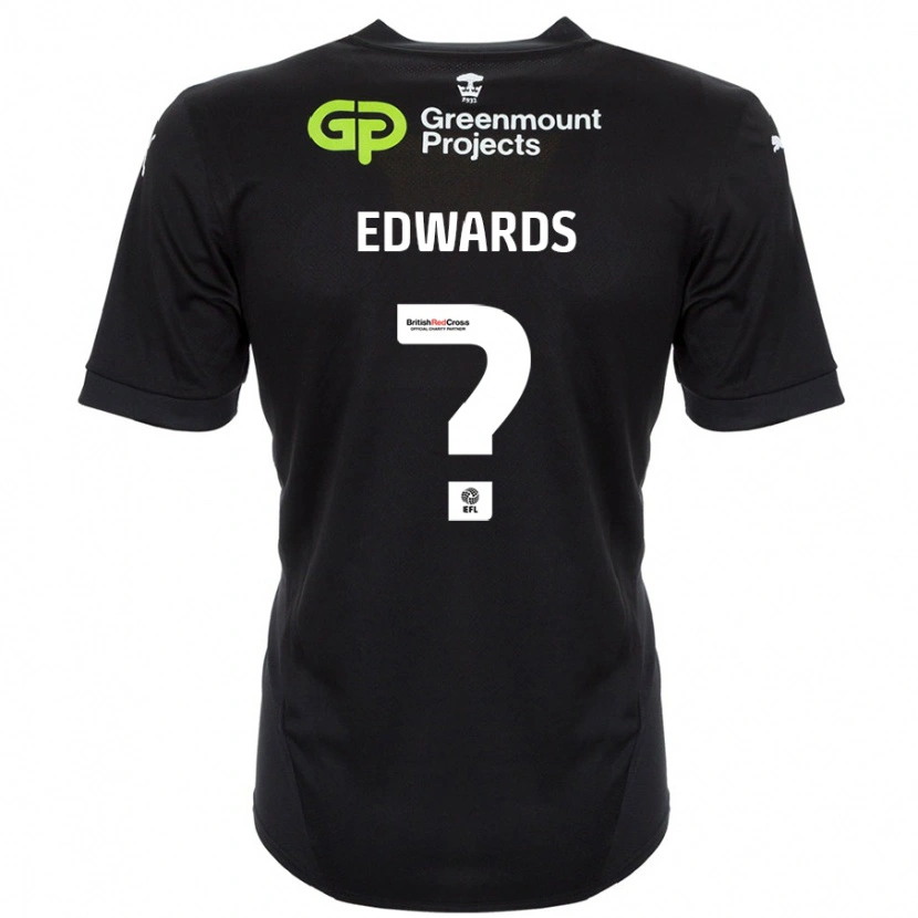 DanxenキッズChristy Edwards#0黒アウェイシャツ2024/25ジャージーユニフォーム