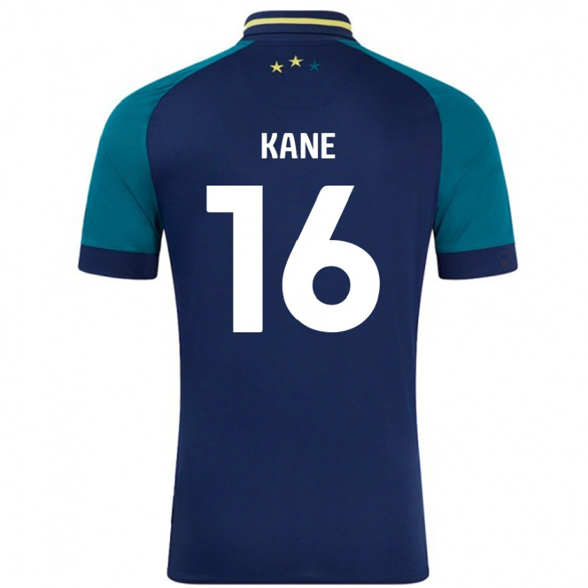 Danxenキッズハービー・ケイン#16ネイビー ダークグリーンアウェイシャツ2024/25ジャージーユニフォーム