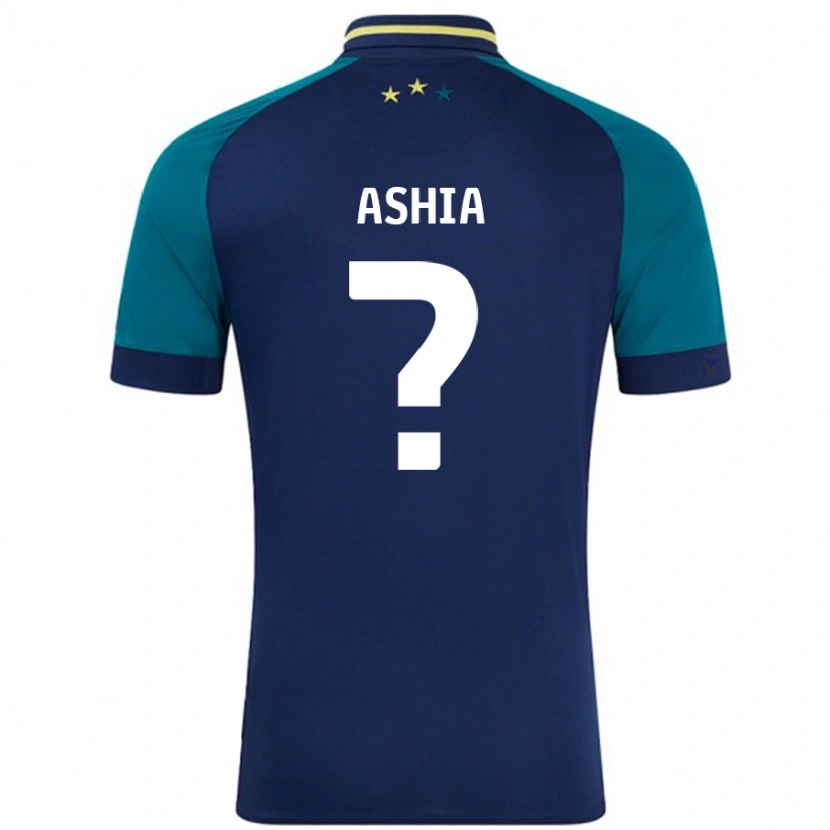 DanxenキッズCameron Ashia#0ネイビー ダークグリーンアウェイシャツ2024/25ジャージーユニフォーム