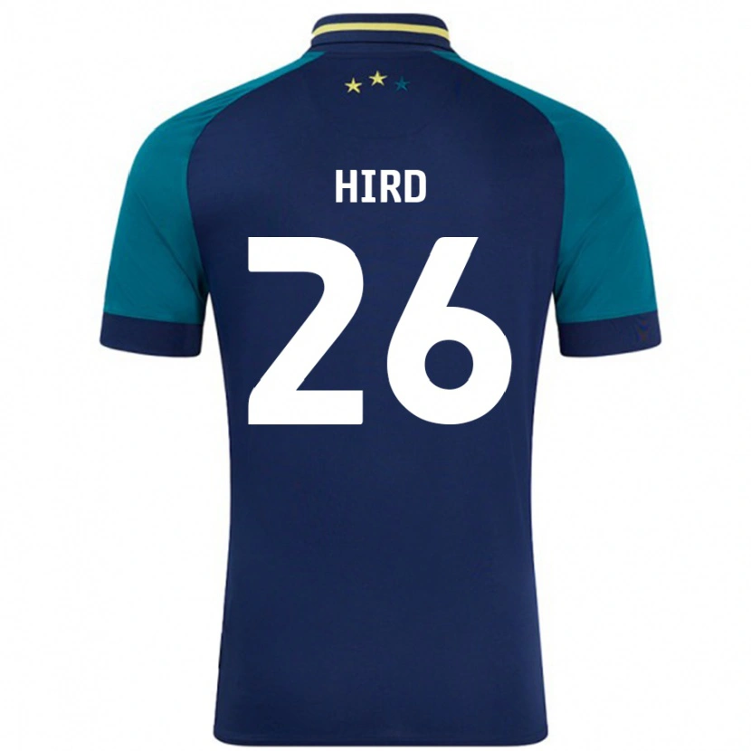 DanxenキッズKayley Hird#26ネイビー ダークグリーンアウェイシャツ2024/25ジャージーユニフォーム