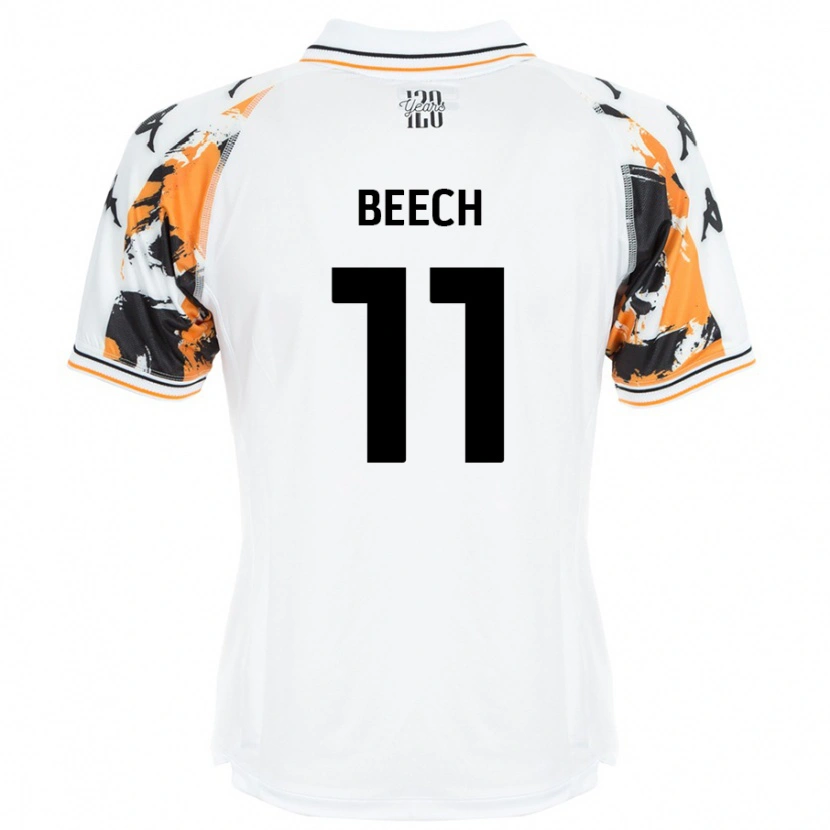 DanxenキッズRebecca Beech#11白アウェイシャツ2024/25ジャージーユニフォーム