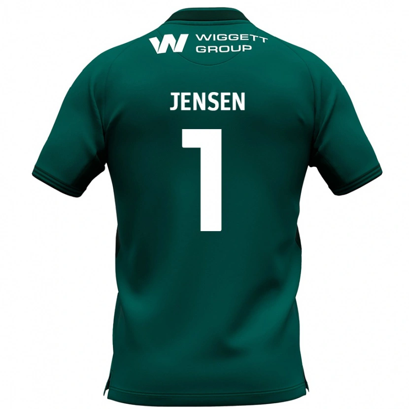 Danxenキッズルーカス・イェンセン#1緑アウェイシャツ2024/25ジャージーユニフォーム