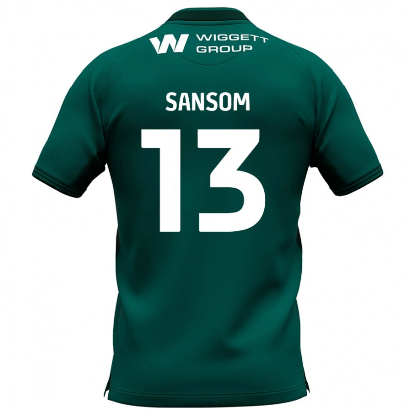 DanxenキッズChloe Sansom#13緑アウェイシャツ2024/25ジャージーユニフォーム