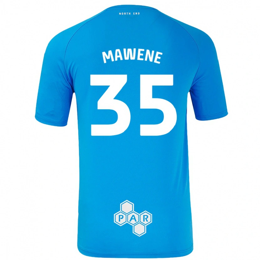 DanxenキッズNoah Mawene#35スカイブルーアウェイシャツ2024/25ジャージーユニフォーム