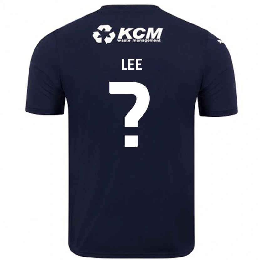 DanxenキッズCohen Lee#0ネイビーブルーアウェイシャツ2024/25ジャージーユニフォーム