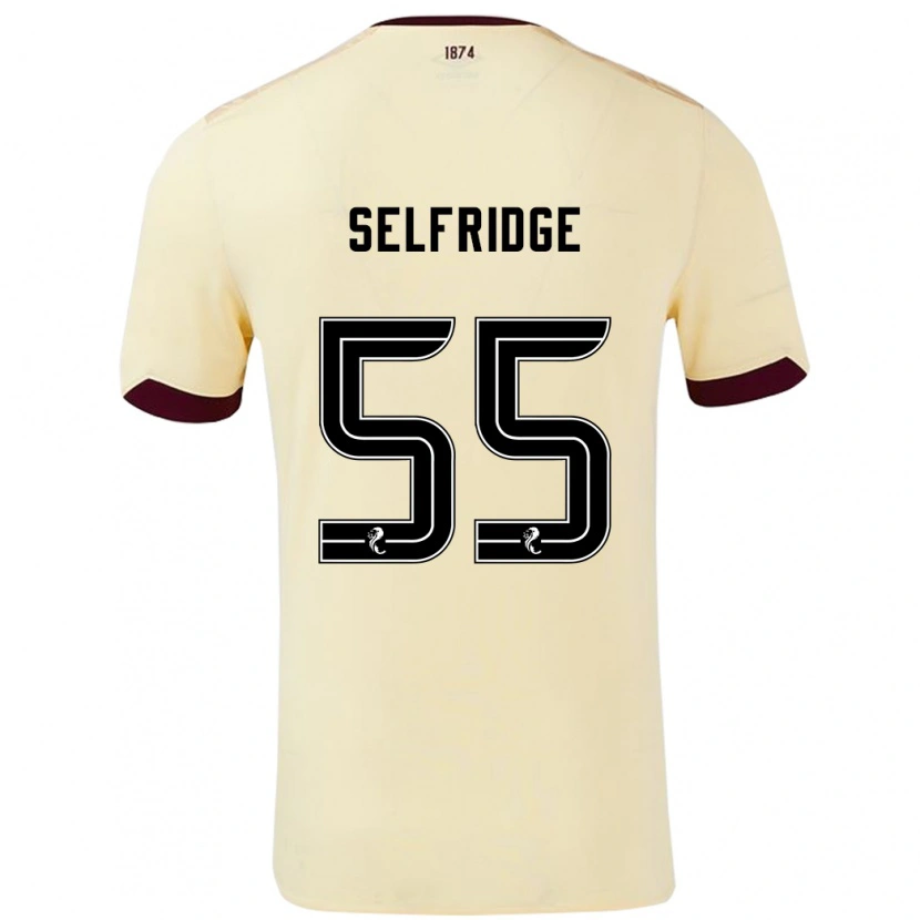 DanxenキッズLouis Selfridge#55クリームバーガンディアウェイシャツ2024/25ジャージーユニフォーム
