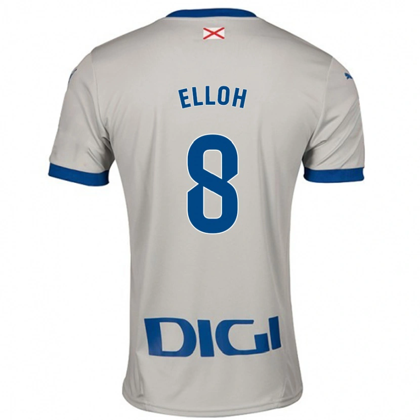DanxenキッズRebecca Elloh#8ライトグレーアウェイシャツ2024/25ジャージーユニフォーム