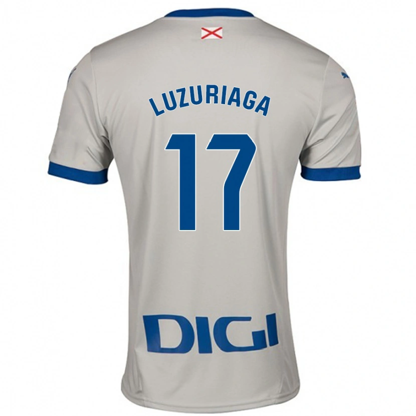 DanxenキッズJudith Luzuriaga#17ライトグレーアウェイシャツ2024/25ジャージーユニフォーム