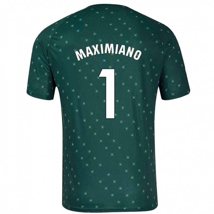 Danxenキッズルイス・マシミアノ#1ダークグリーンアウェイシャツ2024/25ジャージーユニフォーム