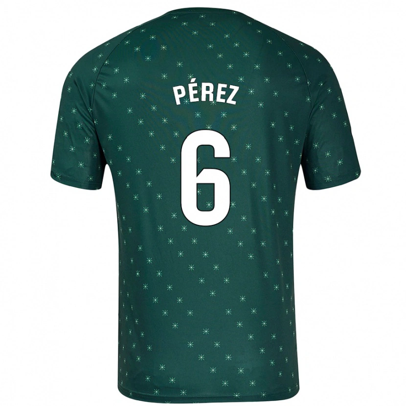 DanxenキッズRené Pérez#6ダークグリーンアウェイシャツ2024/25ジャージーユニフォーム