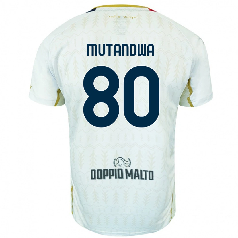 Danxenキッズキングストーン・ムタンドワ#80白アウェイシャツ2024/25ジャージーユニフォーム