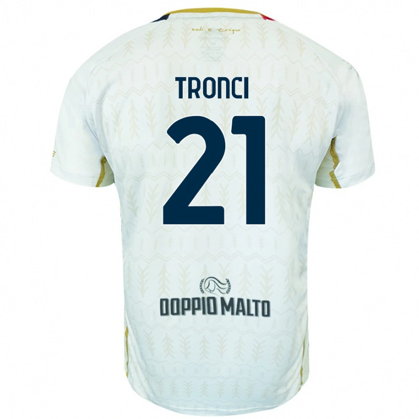 DanxenキッズLuca Tronci#21白アウェイシャツ2024/25ジャージーユニフォーム