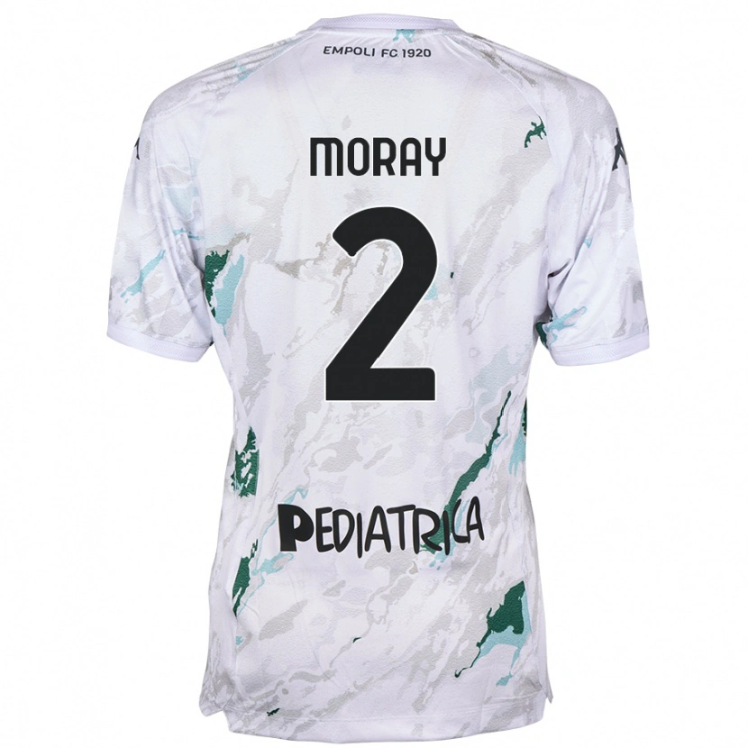 DanxenキッズJeremy Moray#2グレーアウェイシャツ2024/25ジャージーユニフォーム