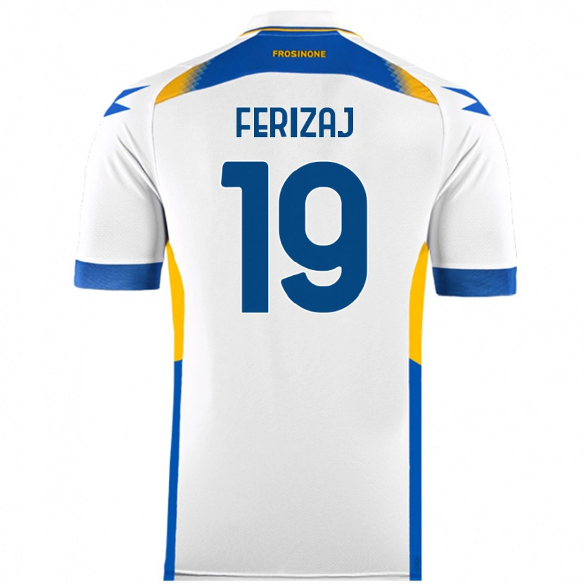 Danxenキッズジャスティン・フェリザイ#19白アウェイシャツ2024/25ジャージーユニフォーム