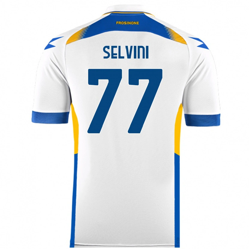 DanxenキッズAlessandro Selvini#77白アウェイシャツ2024/25ジャージーユニフォーム