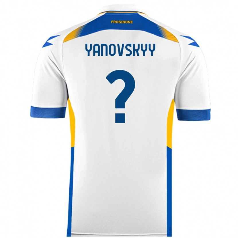 DanxenキッズRiccardo Yanovskyy#0白アウェイシャツ2024/25ジャージーユニフォーム