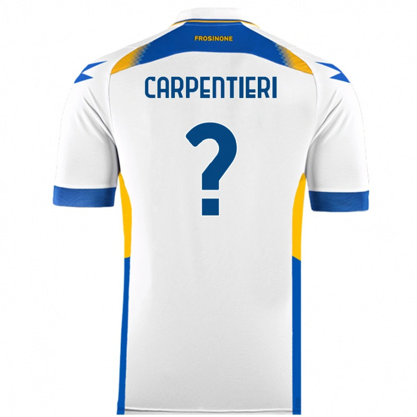 DanxenキッズChristian Carpentieri#0白アウェイシャツ2024/25ジャージーユニフォーム
