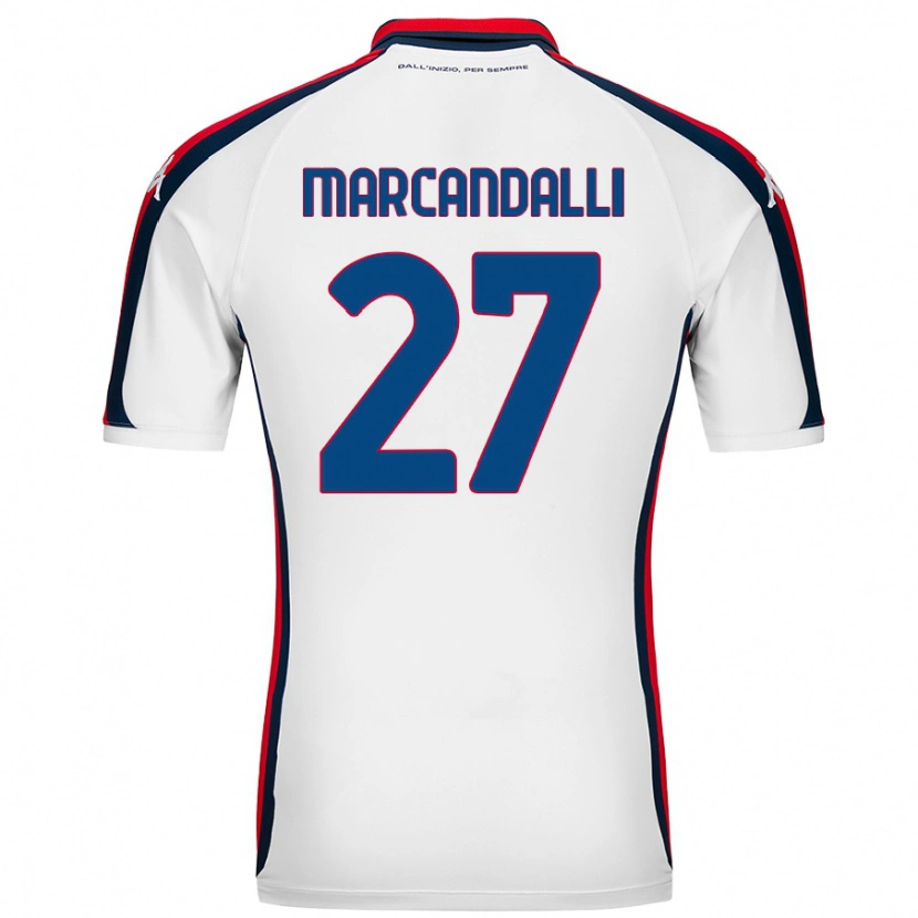 DanxenキッズAlessandro Marcandalli#27白アウェイシャツ2024/25ジャージーユニフォーム