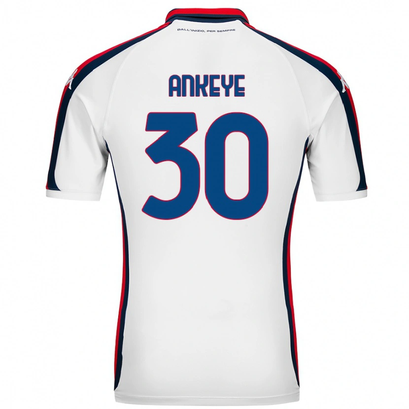 DanxenキッズDavid Ankeye#30白アウェイシャツ2024/25ジャージーユニフォーム