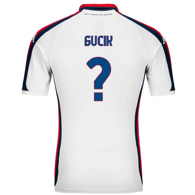 DanxenキッズNicolas Gucik#0白アウェイシャツ2024/25ジャージーユニフォーム