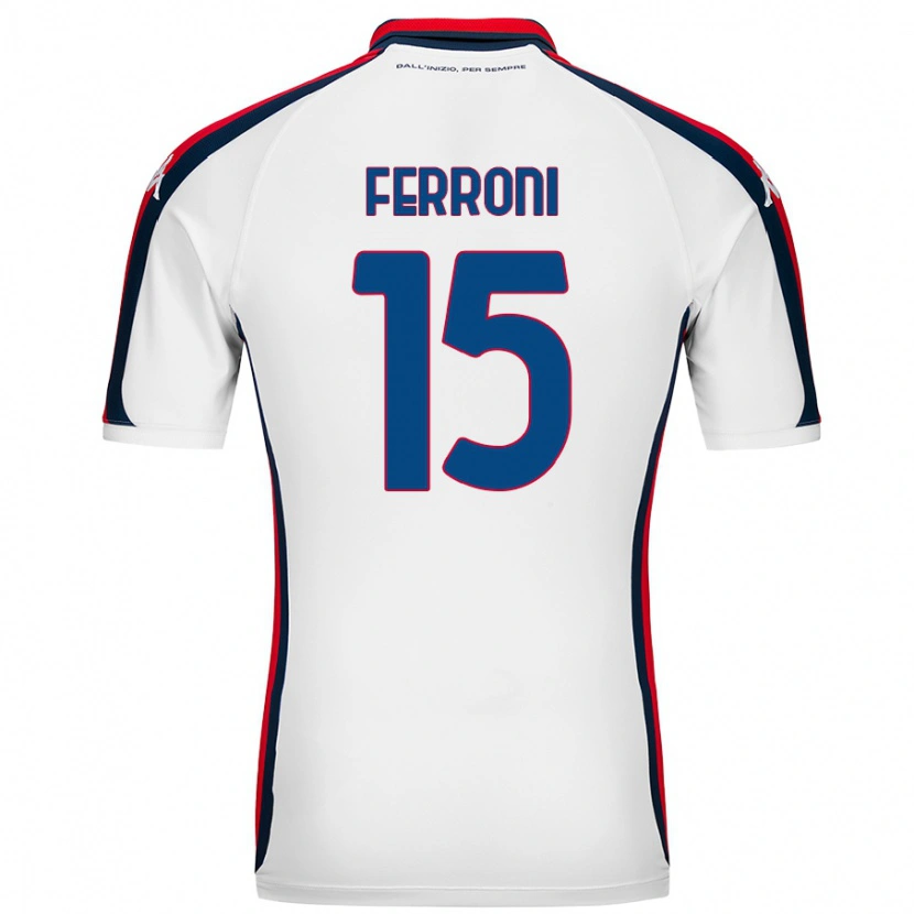 Danxenキッズレオナルド・フェローニ#15白アウェイシャツ2024/25ジャージーユニフォーム