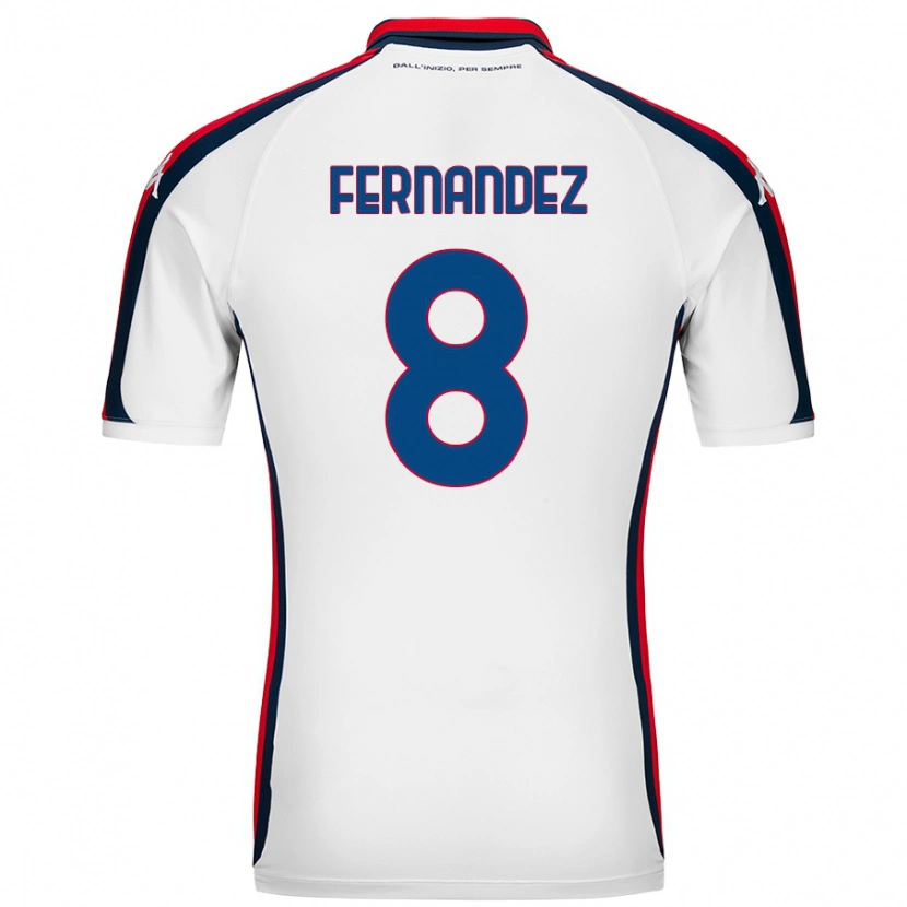 DanxenキッズMaria Fernandez#8白アウェイシャツ2024/25ジャージーユニフォーム