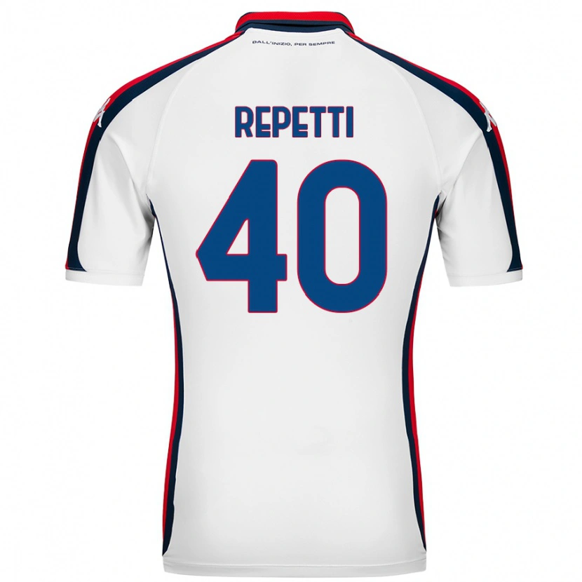DanxenキッズChiara Repetti#40白アウェイシャツ2024/25ジャージーユニフォーム