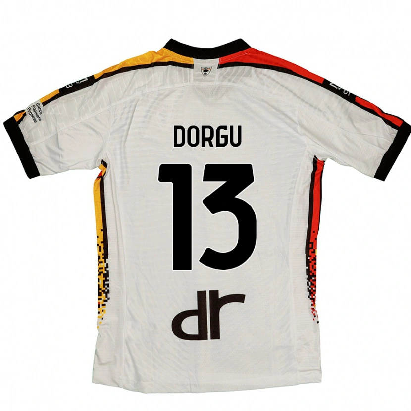 Danxenキッズパトリック・ドルグ#13白 黒アウェイシャツ2024/25ジャージーユニフォーム