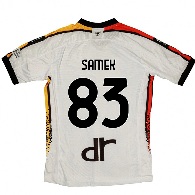 Danxenキッズダニエル・サメク#83白 黒アウェイシャツ2024/25ジャージーユニフォーム