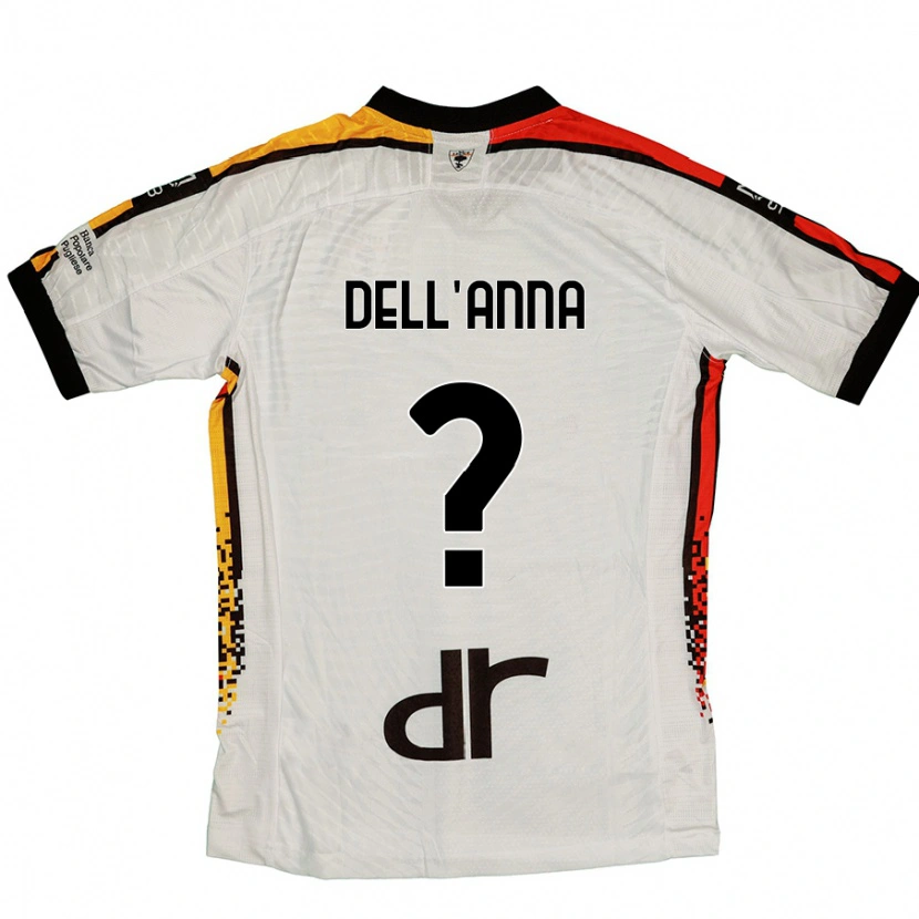 DanxenキッズSimone Dell'anna#0白 黒アウェイシャツ2024/25ジャージーユニフォーム