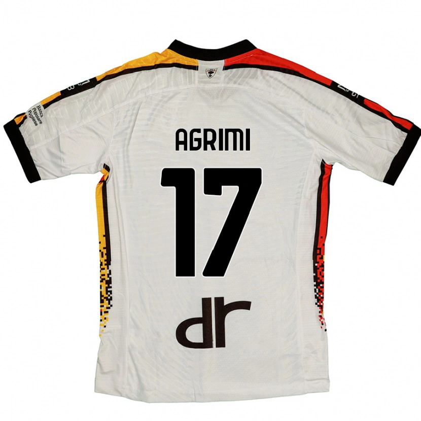DanxenキッズMatteo Agrimi#17白 黒アウェイシャツ2024/25ジャージーユニフォーム