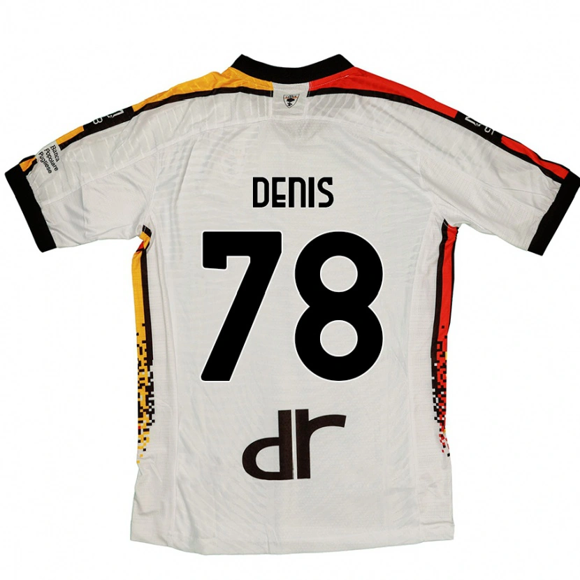 DanxenキッズMax Denis#78白 黒アウェイシャツ2024/25ジャージーユニフォーム