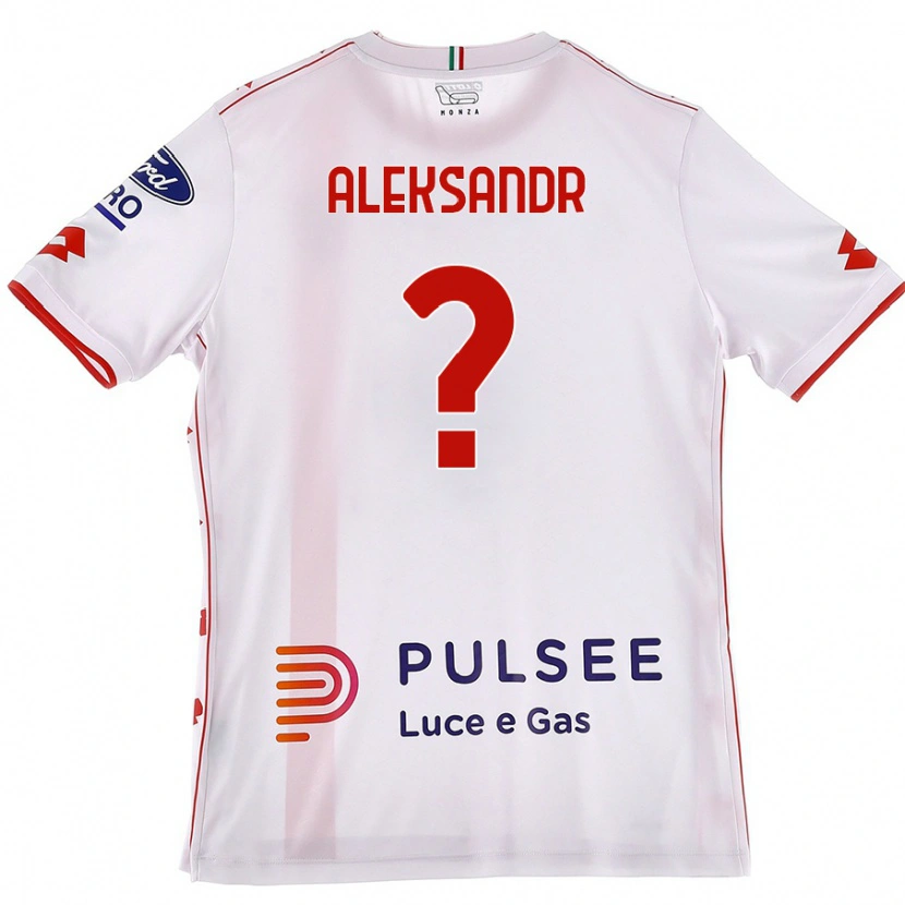 DanxenキッズAleksandr Ballabio#0白 赤アウェイシャツ2024/25ジャージーユニフォーム
